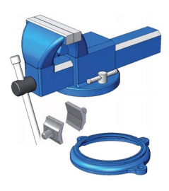 Morsa in Acciaio 100mm( Kit Completo ) ACCESSORI INTERNI