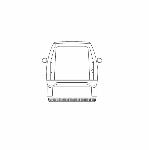 Copriparaurti in acciaio inox per per Fiat Ducato