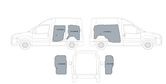 Kit rivestimenti vano di carico in alluminio liscio dal 2018 al 2022