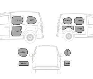 Kit Rivestimenti vano di carico in Alluminio Mandorlato dal 2021