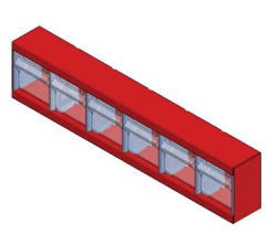 Madia con 5 Cassetti VASCHE