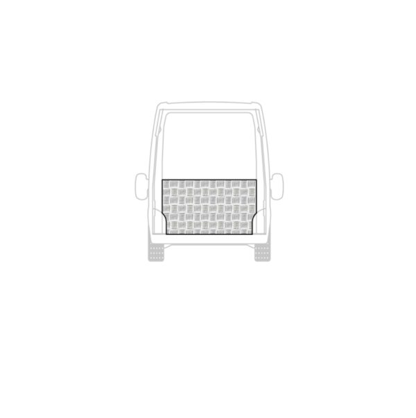 Parete in alluminio mandorlato per per Fiat Ducato