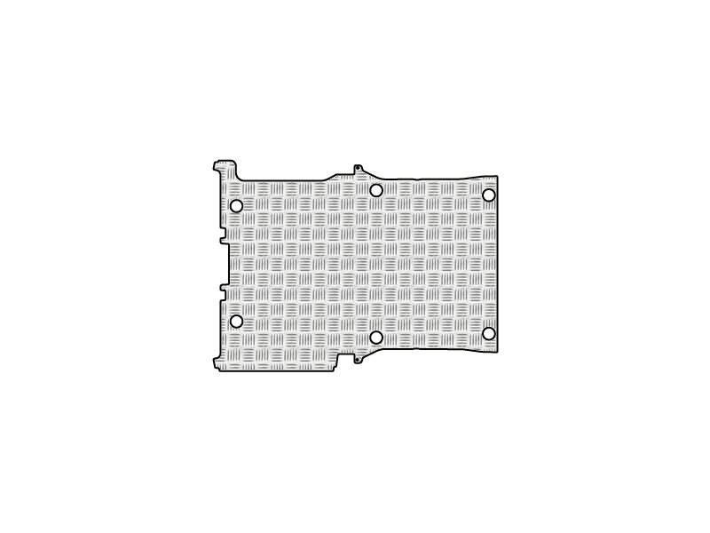 Pianale in ALluminio Mandorlato con Fori dal 2014