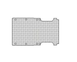 Pianale in Alluminio Mandorlato con fori dal 2010 al 2024