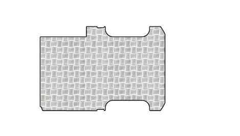 Pianale in alluminio mandorlato MERCEDES SPRINTER L1-H1 dal 2018 lung. tot. 5267 Passo 3259