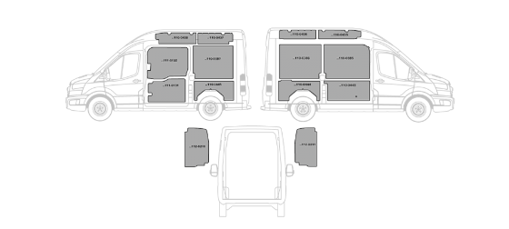Rivestimento per furgoni in alluminio liscio per per Fiat Ducato
