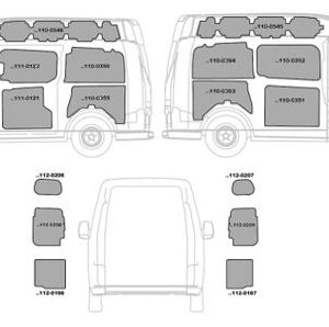 Rivestimento per furgoni in alluminio liscio per per Fiat Ducato