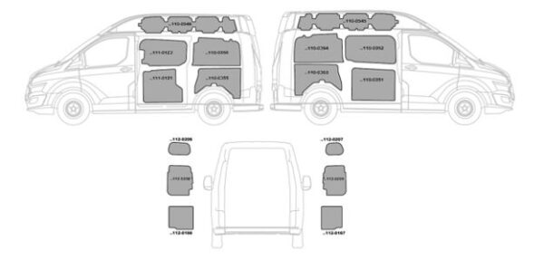 Rivestimento per furgoni in alluminio liscio per per Fiat Ducato