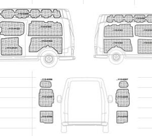 Kit rivestimenti vano di carico in alluminio mandorlato FORD CUSTOM