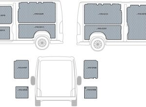 Kit rivestimenti vano di carico  in polipropilene CITROEN JUMPER L3-H2 dal 2006 al 2022 passo L3 4035 Long. Tot. 5998 tetto H2 (medio)