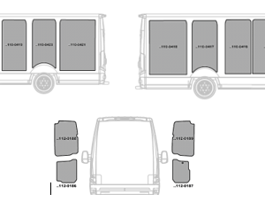 Kit rivestimenti vano di carico in alluminio liscio forato CITROEN JUMPY L1-H1 dal 2016 LUNGHEZZA 4610 Passo 2925
