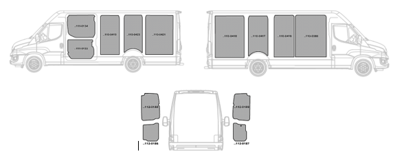 Kit rivestimenti vano di carico in alluminio liscio forato CITROEN JUMPY L1-H1 dal 2016 LUNGHEZZA 4610 Passo 2925
