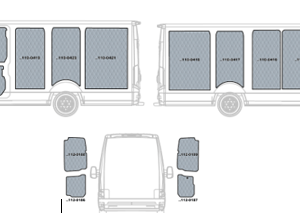 Kit rivestimenti in polipropilene per vano di carico IVECO DAILY RG L3-H2 dal 2014 PASSO 4100 lungh. tot. 7234 (tetto medio)