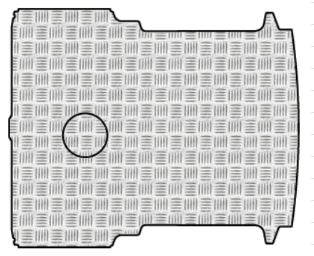 Pianale in Alluminio Mandorlato dal 2008 al 2018