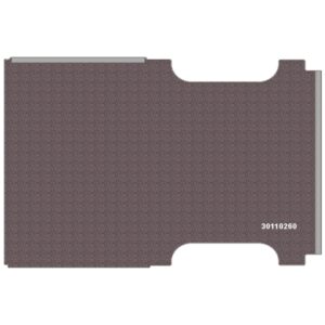Pianale in Alluminio Mandorlato con fori IVECO DAILY L2L-H2 dal 2014 PASSO 3520 lungh. tot. 6047 (tetto medio)