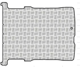 Pianale in Alluminio Mandorlato dal 2013 al 2024