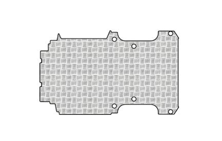 Pianale in ALluminio Mandorlato con Fori dal 2014