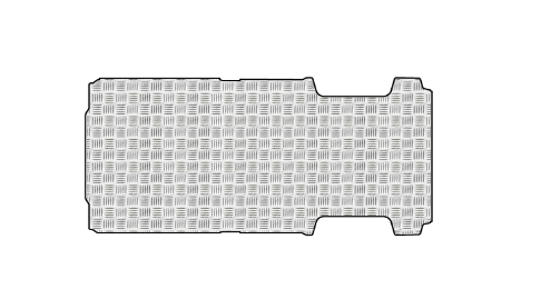 Pianale in Alluminio Mandorlato CITROEN JUMPER L3-H2 dal 2006 al 2022 passo L3 4035 Long. Tot. 5998 tetto H2 (medio)