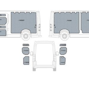 Rivestimento in polipropilene Rivestimento interno Crafter in polipropilene Protezione laterale VW Crafter polipropilene Interni leggeri e resistenti in polipropilene Crafter Rivestimento tecnico in polipropilene per Volkswagen Crafter
