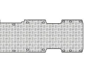Pianale in alluminio mandorlato Pianale antiscivolo alluminio VW Crafter Alluminio mandorlato per Volkswagen Crafter Pavimento rinforzato in alluminio per Crafter Pianale professionale alluminio Crafter